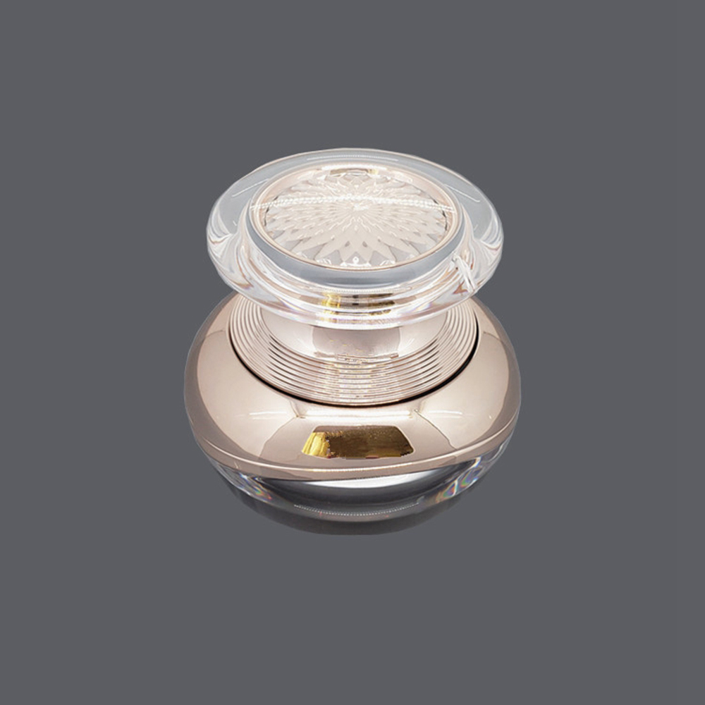 Rose Gold High Grade Acrylic Cream Jar Hot Sale, 15g 30g 50g Skin Care Container