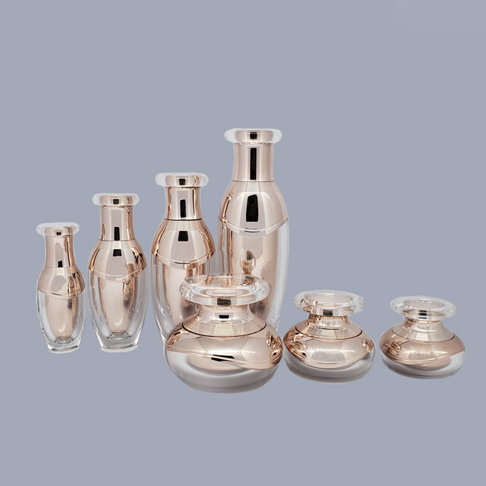 Rose Gold High Grade Acrylic Cream Jar Hot Sale, 15g 30g 50g Skin Care Container
