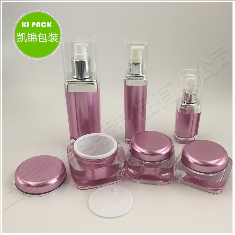 Rose cosmetic packaging body acrylic eye cream jar 15ml 30ml 50ml 100ml