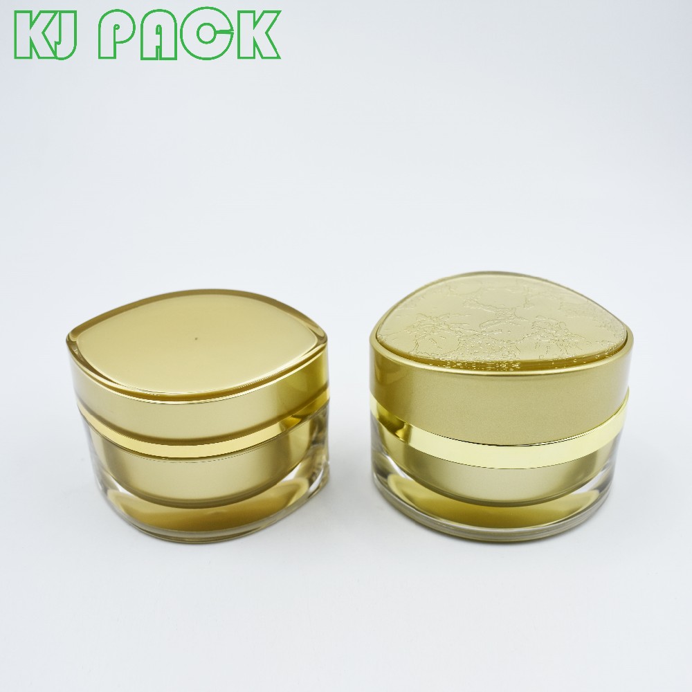 Rose cosmetic packaging body acrylic eye cream jar 15ml 30ml 50ml 100ml