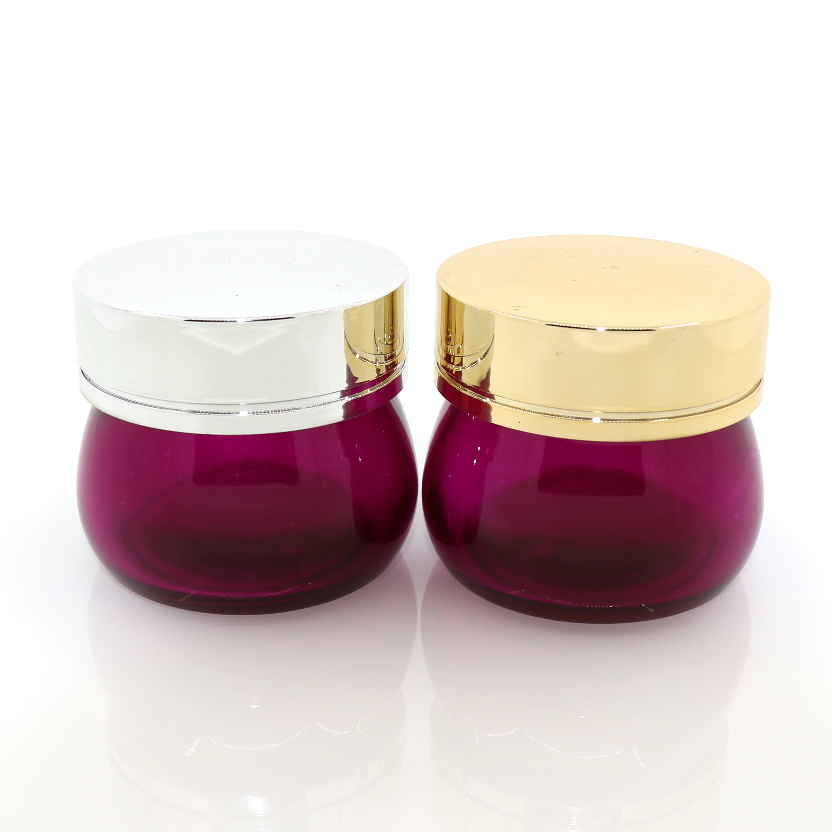 Rose red /milk white /clear / amber / blue /jars 100g face hyaluronic acid lotion cream/facial packaging 100ml