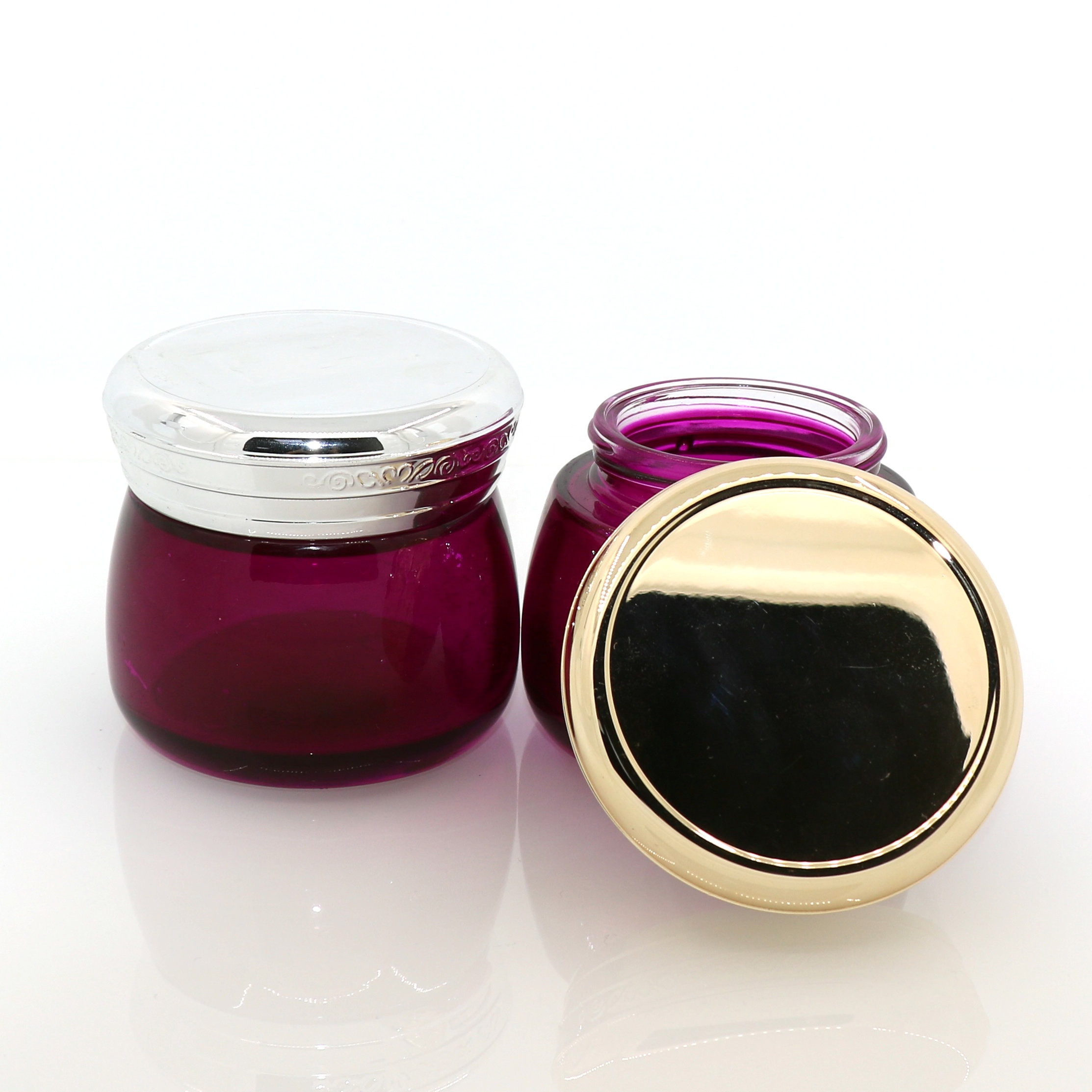 Rose red /milk white /clear / amber / blue /jars 100g face hyaluronic acid lotion cream/facial packaging 100ml