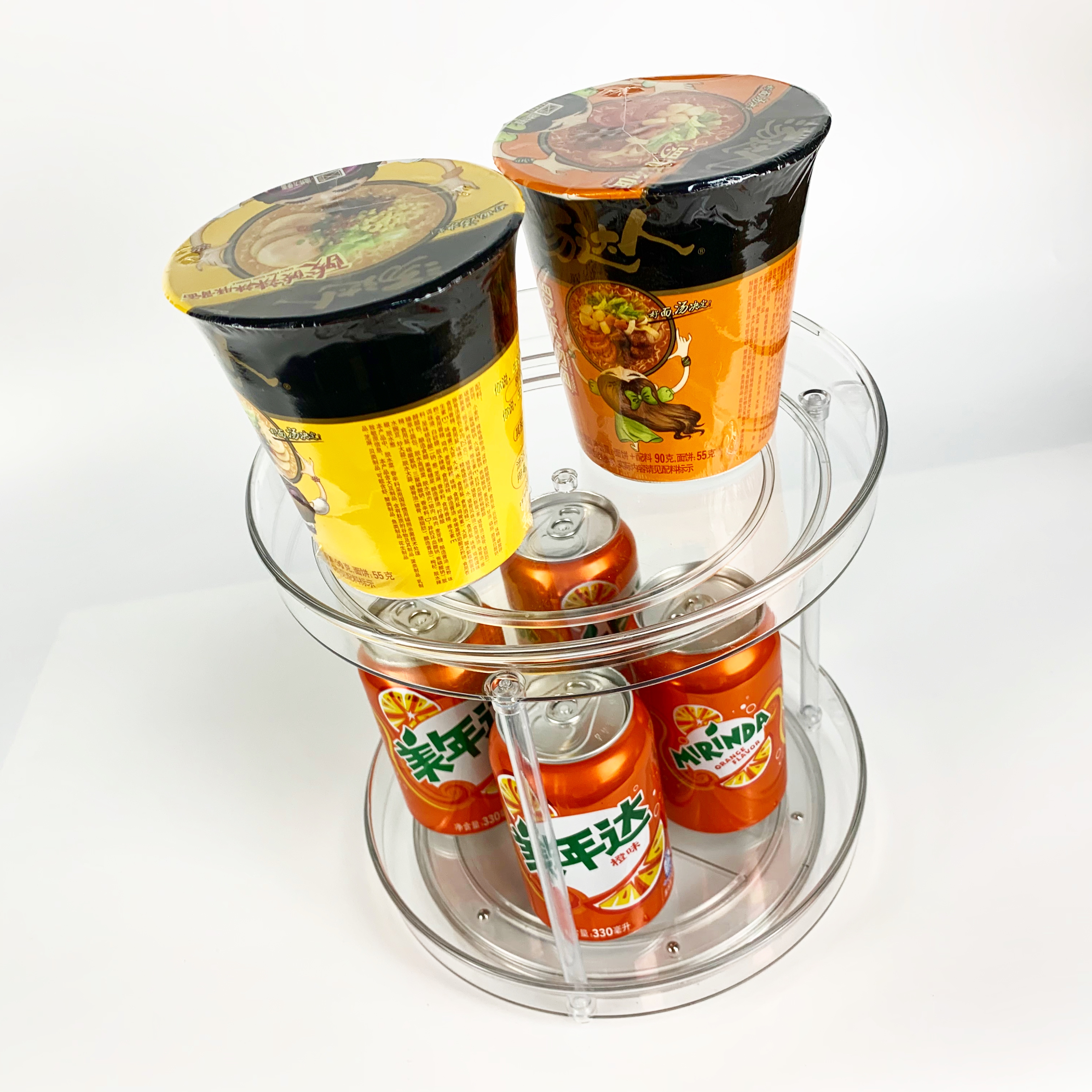 Rotatable Kitchen Turntable Spice Organizer Seasoning Rack Cabinet Storage Bin Lazy Susan Organizer For Pantry Bathroom