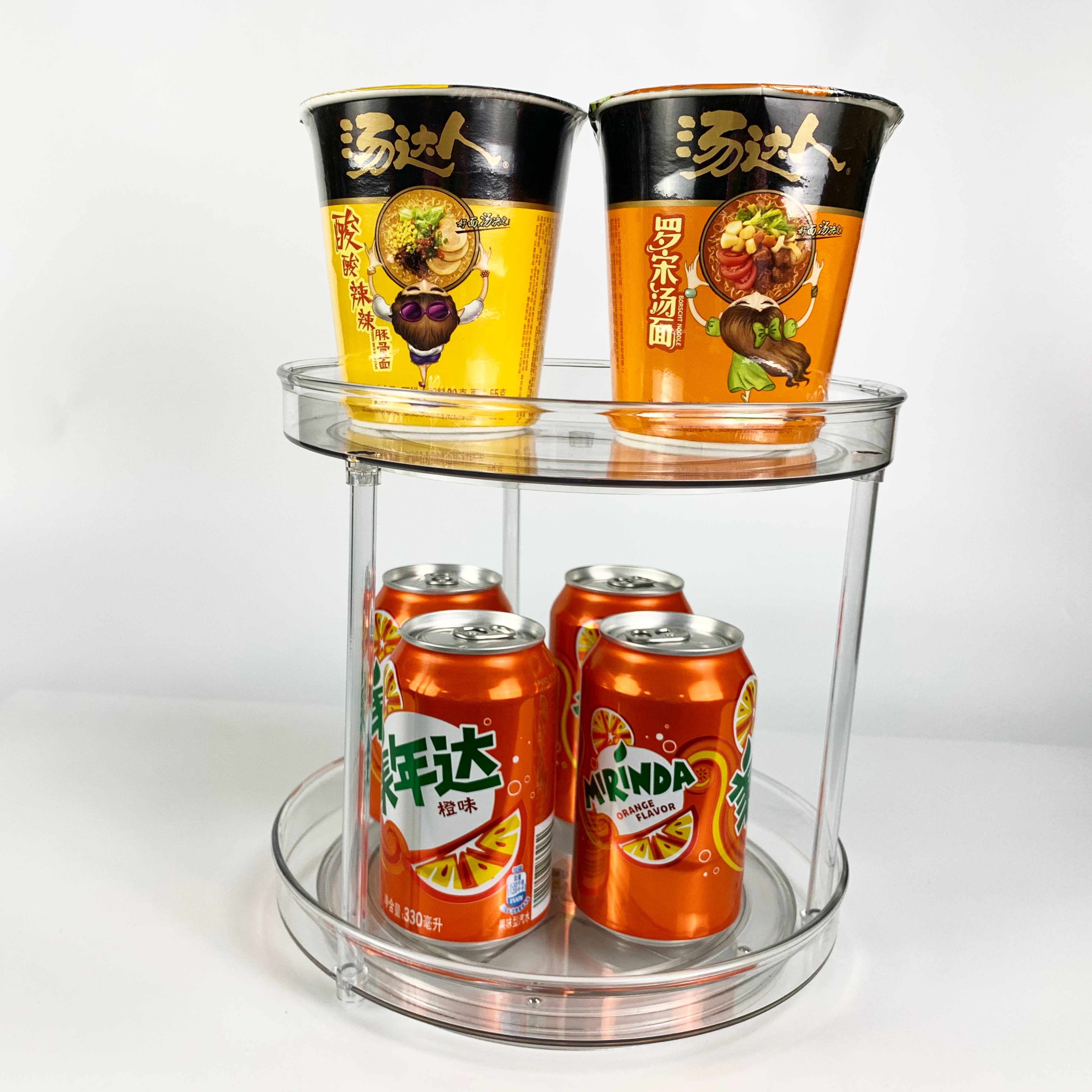 Rotatable Kitchen Turntable Spice Organizer Seasoning Rack Cabinet Storage Bin Lazy Susan Organizer For Pantry Bathroom