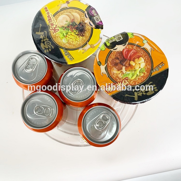 Rotating Kitchen Spice Organizer 1 Tier Clear Round Spice Organizer Large