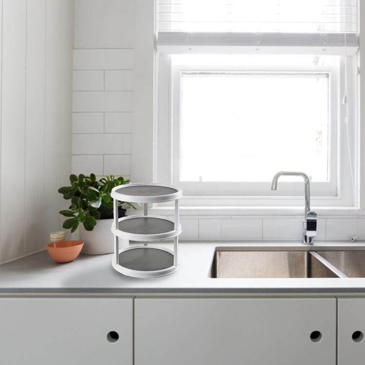 Rotating spice rack cabinet organizer pantry kitchen countertop wash basin display rack kitchen gadget storage rack