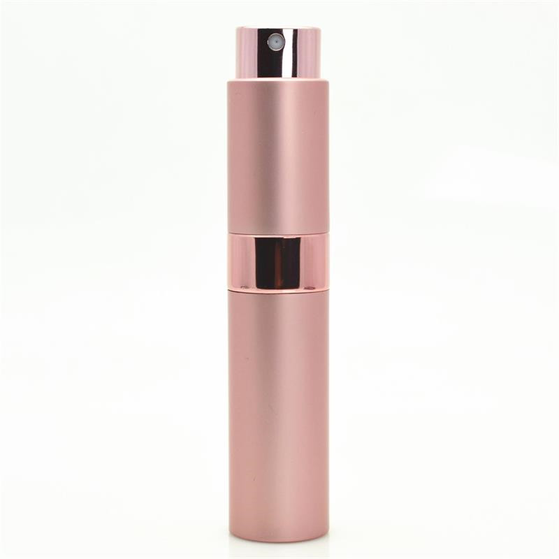 Round 10ml Twist Up Metal Spray Bottle 10ml Aluminium Portable Perfume Atomizer