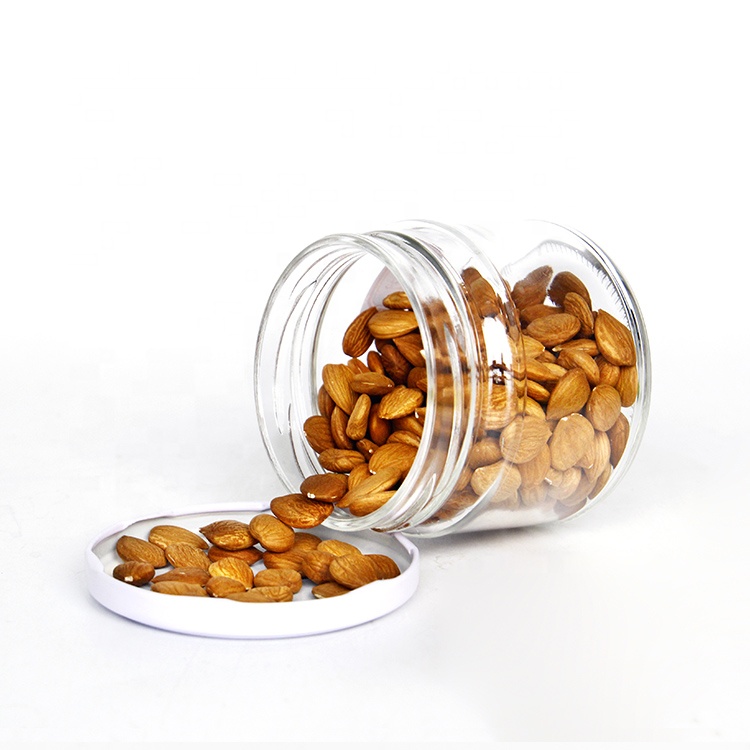 Round 10oz 300ml Wide Mouth Glass Jar With 82mm Metal Lids Honey Jam Pickle Sauce Food Storage Jars