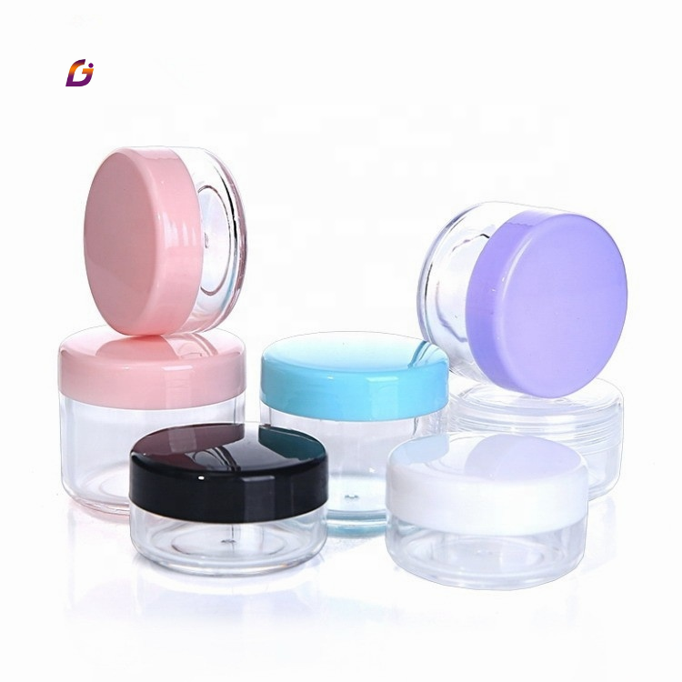 Round 20g mini cream plastic lip balm ice cream cosmetic jar 10 gram