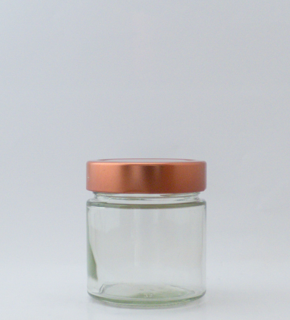 Round 212ml ergo glass jars 7oz wide mouth