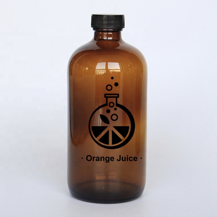 Round 500ml 1L Amber glass bottle for cold brew coffee kombucha