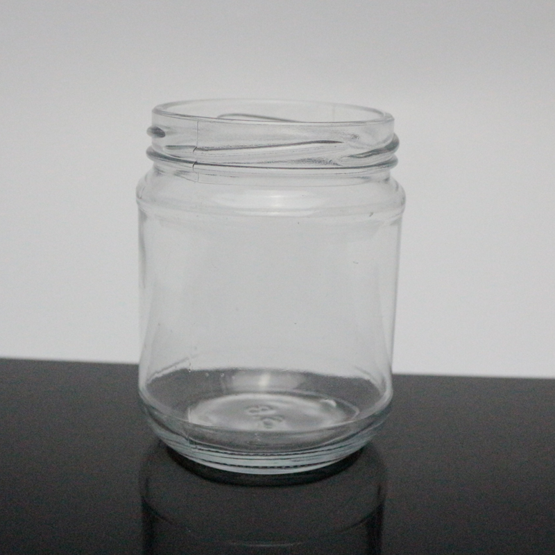 Round 6oz bath salt jar glass 200 ml jars with lids