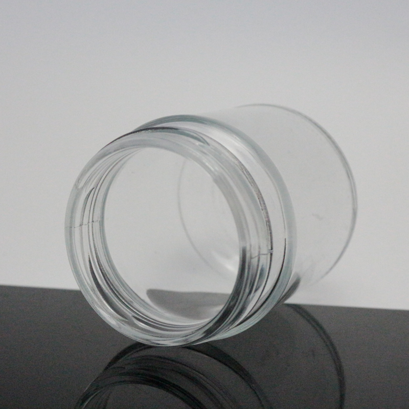 Round 6oz bath salt jar glass 200 ml jars with lids