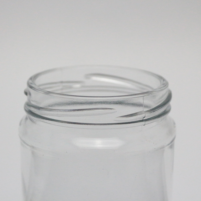 Round 6oz bath salt jar glass 200 ml jars with lids