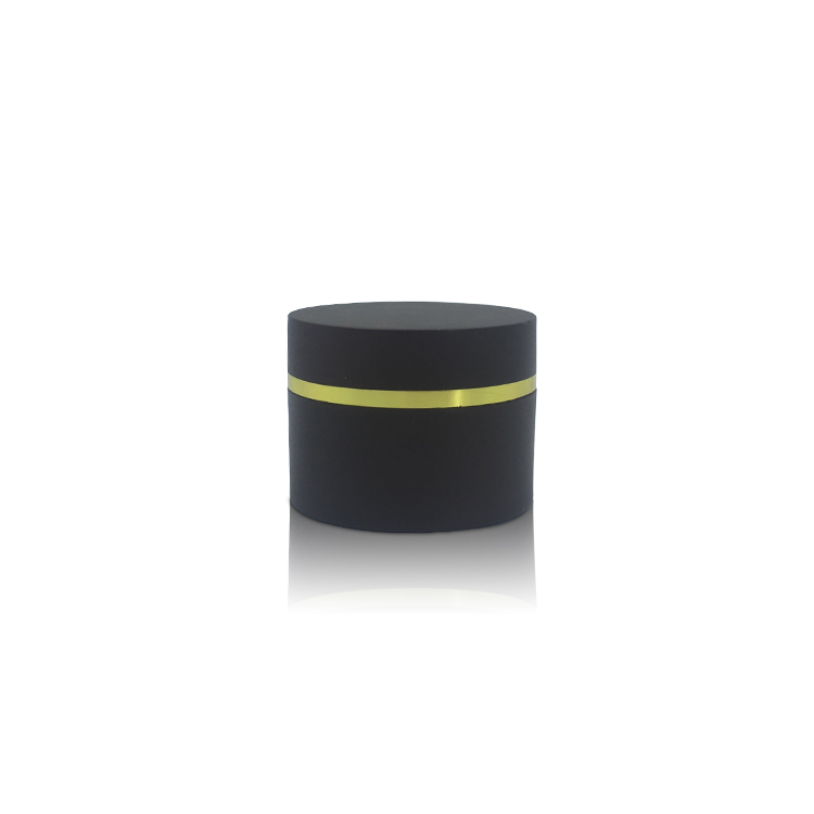 Round Black Cosmetic Skincare Eye Cream Facial  Care Packaging Plastic Cream Jar  30g