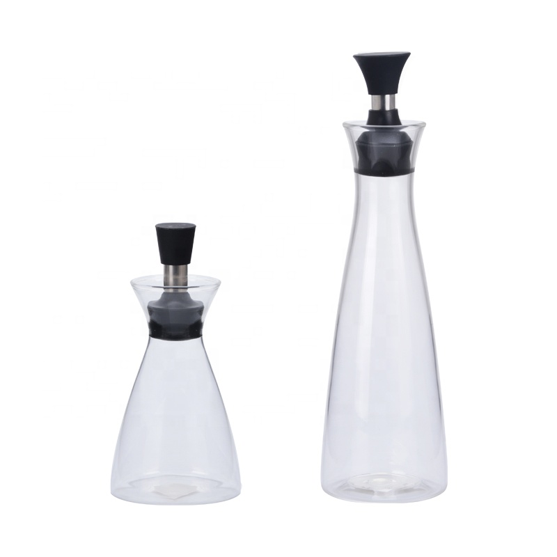 Round Borosilicate Glass Oil Bottle for Kitchen