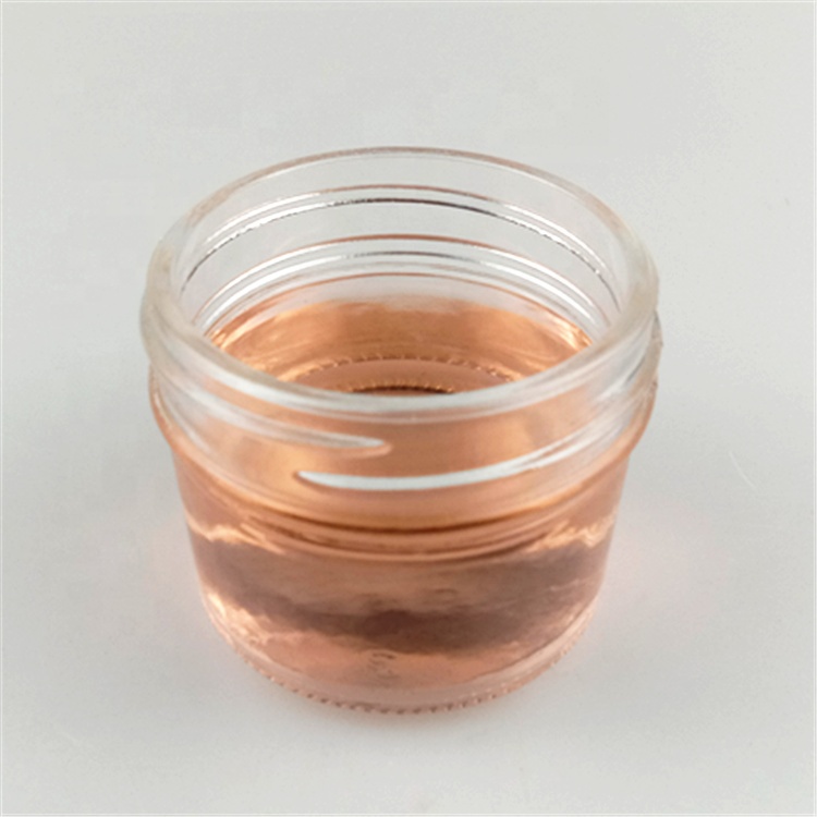 Round Clear 100ml candle jars glass with metal lid