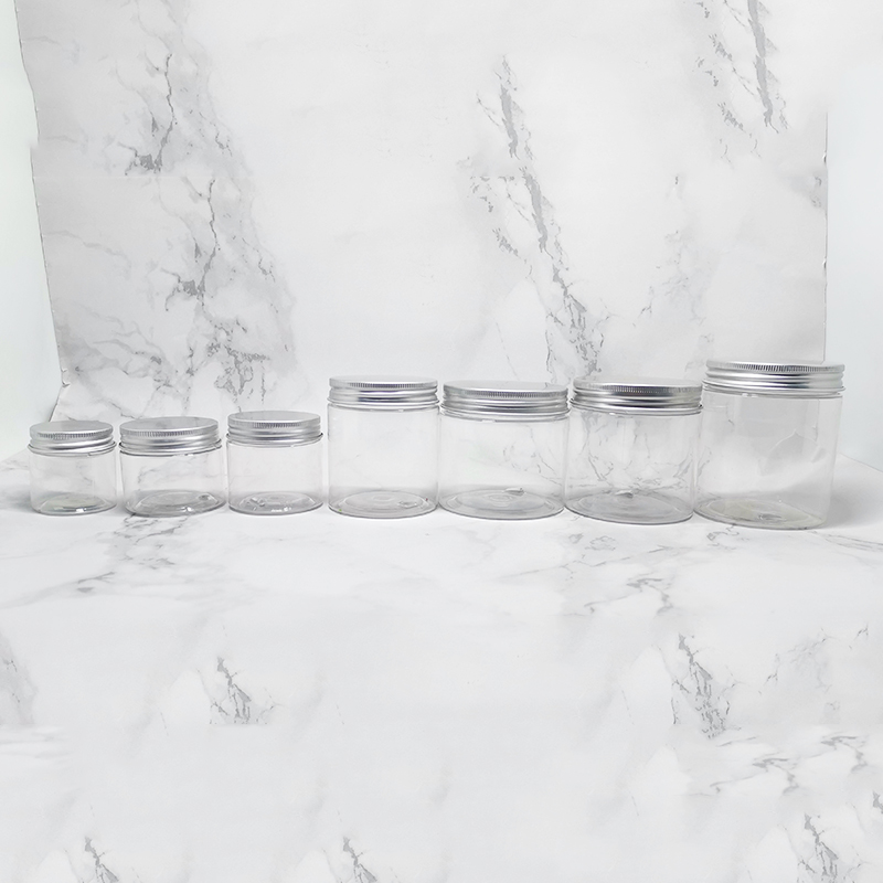 Round Cosmetic cream storage container 50 60 80 100 120 150 180 200 250 300 350 400 500ml 8oz plastic jar with lid