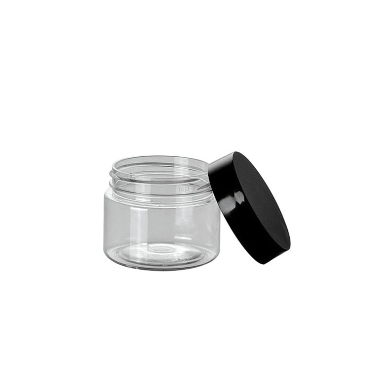 Round Cosmetic cream storage container 50 60 80 100 120 150 180 200 250 300 350 400 500ml 8oz plastic jar with lid