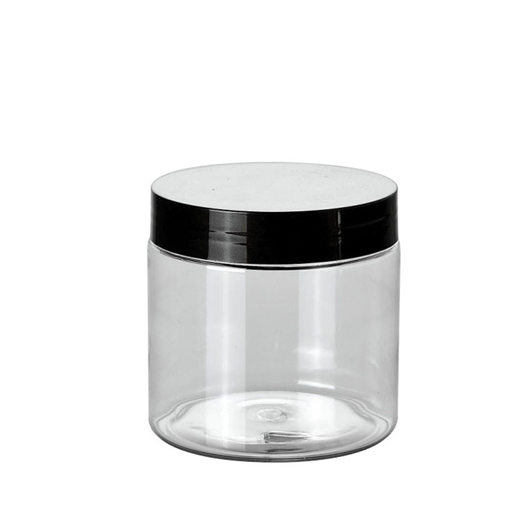 Round Cosmetic cream storage container 50 60 80 100 120 150 180 200 250 300 350 400 500ml 8oz plastic jar with lid