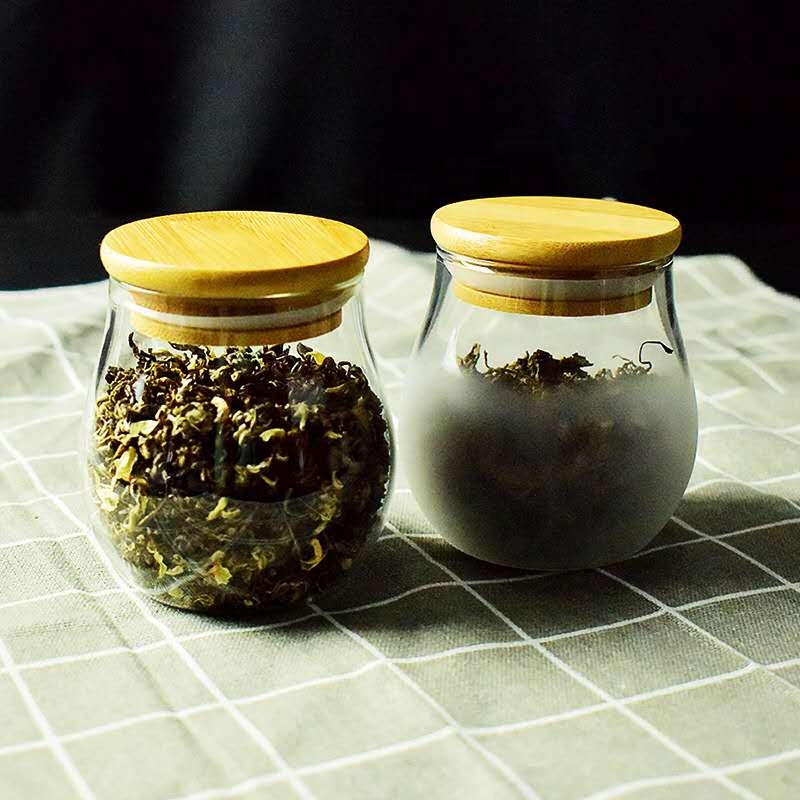 Round Cylinder Heat Resistant Mason Aapothecary Jar Storage Borosilicate With Lid