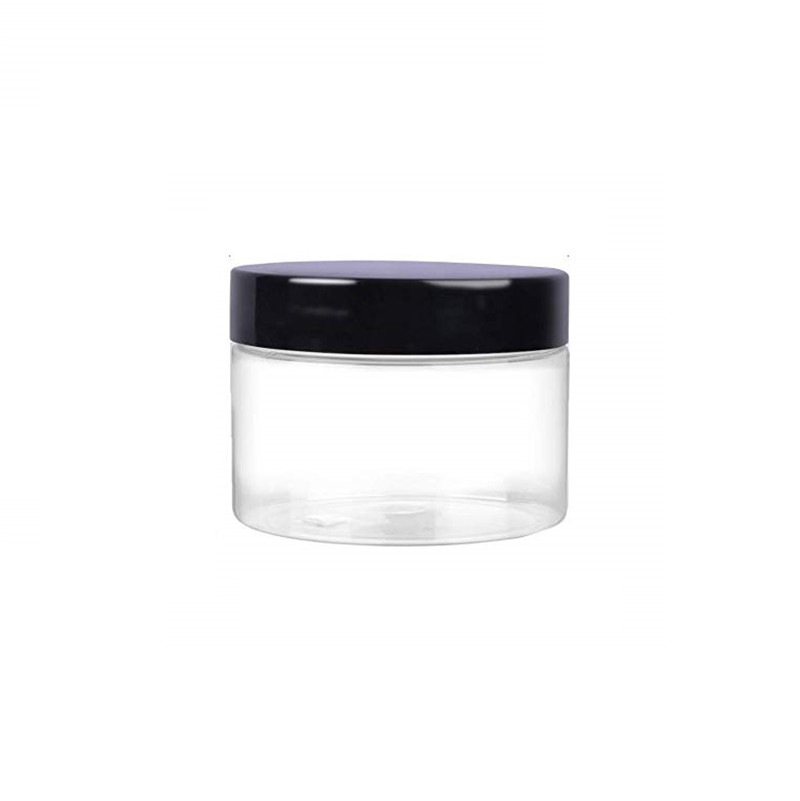 Round Empty 50/60/80/100/120/150/180/200/250/300/350/400/500 ml Cream Clear Plastic PET Jar
