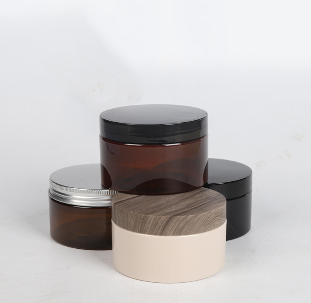 Round Empty 50/60/80/100/120/150/180/200/250/300/350/400/500 ml Cream Clear Plastic PET Jar