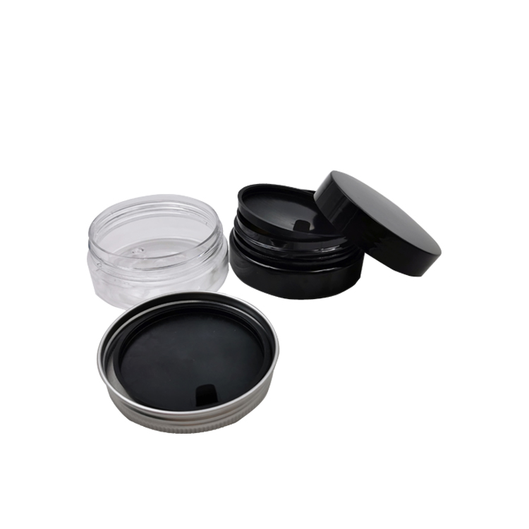 Round Empty 50/80/100/120/150/180/200/250/500 ml Cream Clear Plastic PET Jar