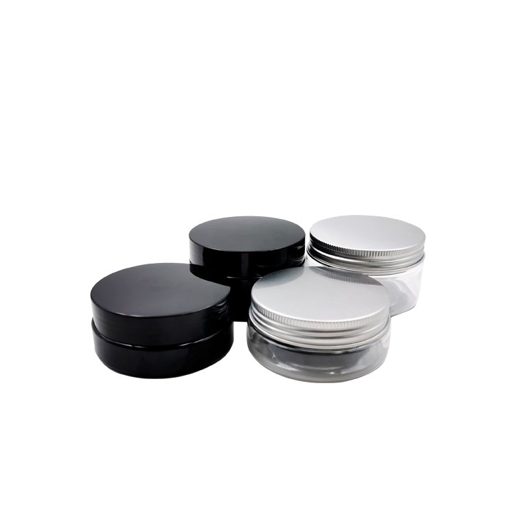 Round Empty 50/80/100/120/150/180/200/250/500 ml Cream Clear Plastic PET Jar