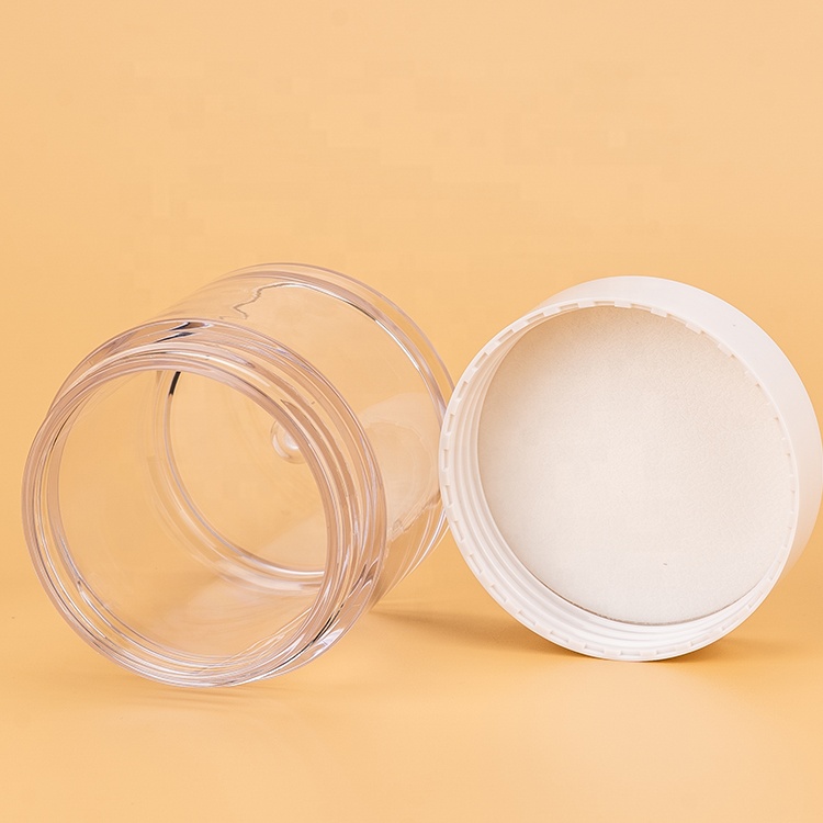 Round Empty 5g 10g 15g 30g 40g 60g 100g 200g Cream Clear Plastic PETG Jar