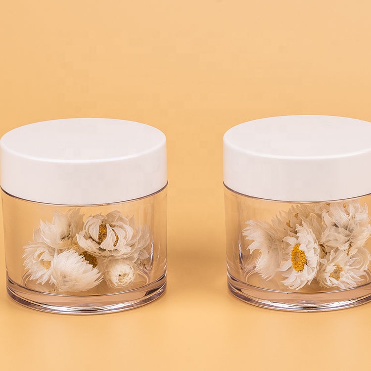 Round Empty 5g 10g 15g 30g 40g 60g 100g 200g Cream Clear Plastic PETG Jar
