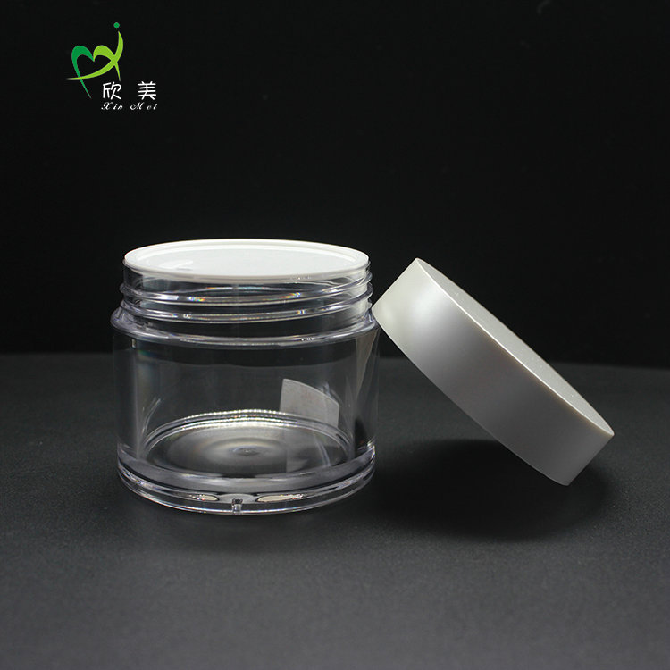 Round Empty 5g 10g 15g 30g 40g 60g 100g Cream Clear Plastic PETG Jar