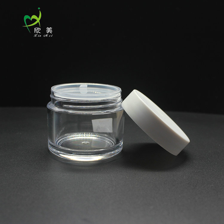 Round Empty 5g 10g 15g 30g 40g 60g 100g Cream Clear Plastic PETG Jar