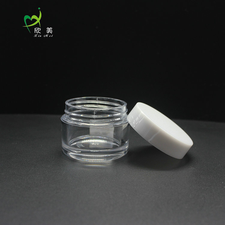 Round Empty 5g 10g 15g 30g 40g 60g 100g Cream Clear Plastic PETG Jar