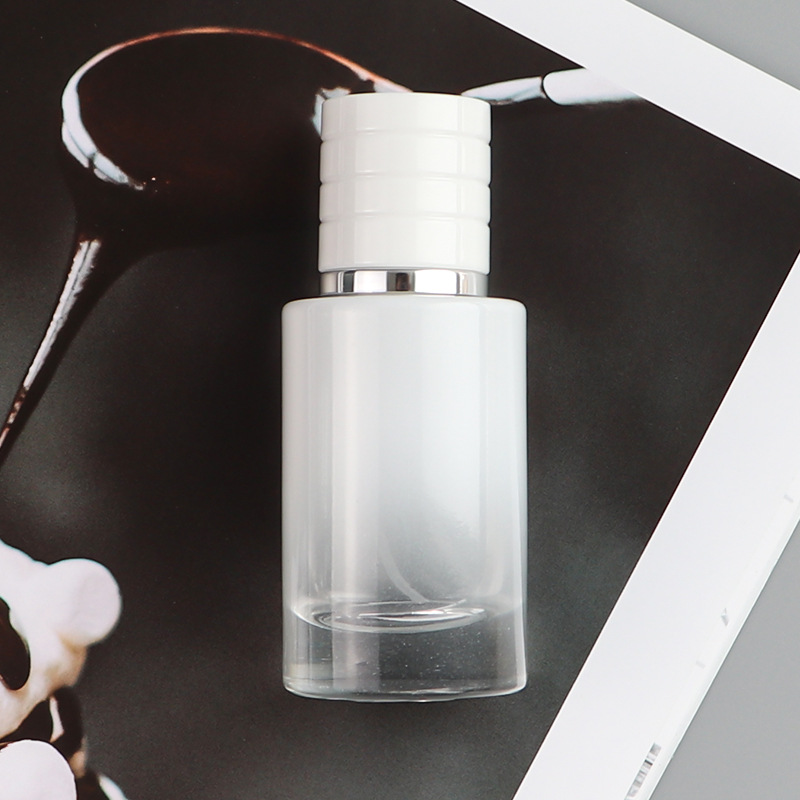 Round Empty Clear Fragrance Perfume Bottle 10ml 30ml 50ml Spray Glass Bottles
