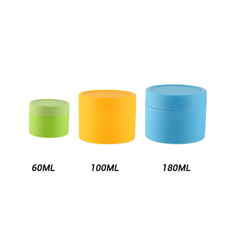 Round Face Cream Jar 60Ml 100Ml 180Ml PP Plastic Cosmetic Containers Jar