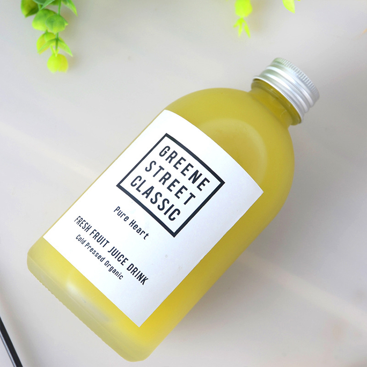 Round Kombucha Bottle Glass Frosted Beverage Bottle Cold Brew Coffee Glass Bottle