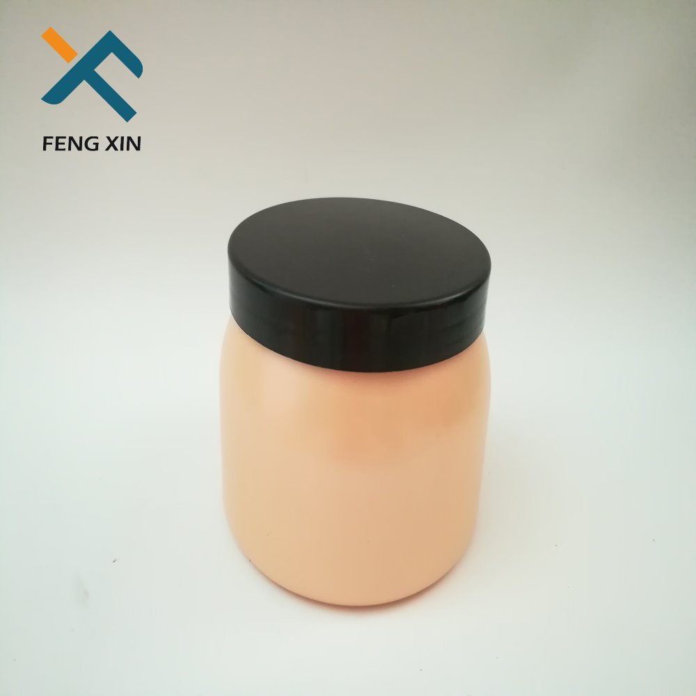 Round PET Cosmetic Cream Jar With Aluminium Cap
