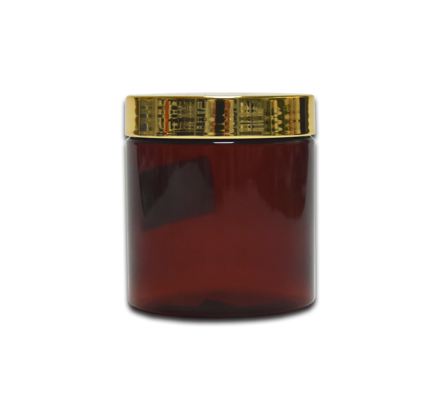 Round PET Cream Jar for Skin Care 200ml Cosmetic Cream Jars Plastic Personal Care Containers Jar Amber for Mask Free Sample