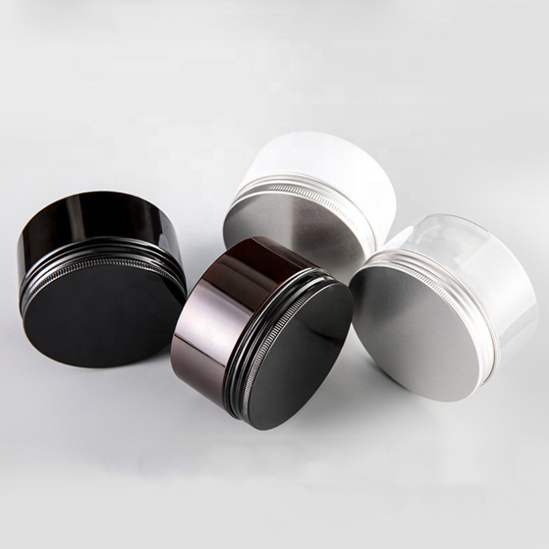 Round PET Skin Care Makeup Products Container Lotion Cream Cosmetic Plastic Jar with Lid