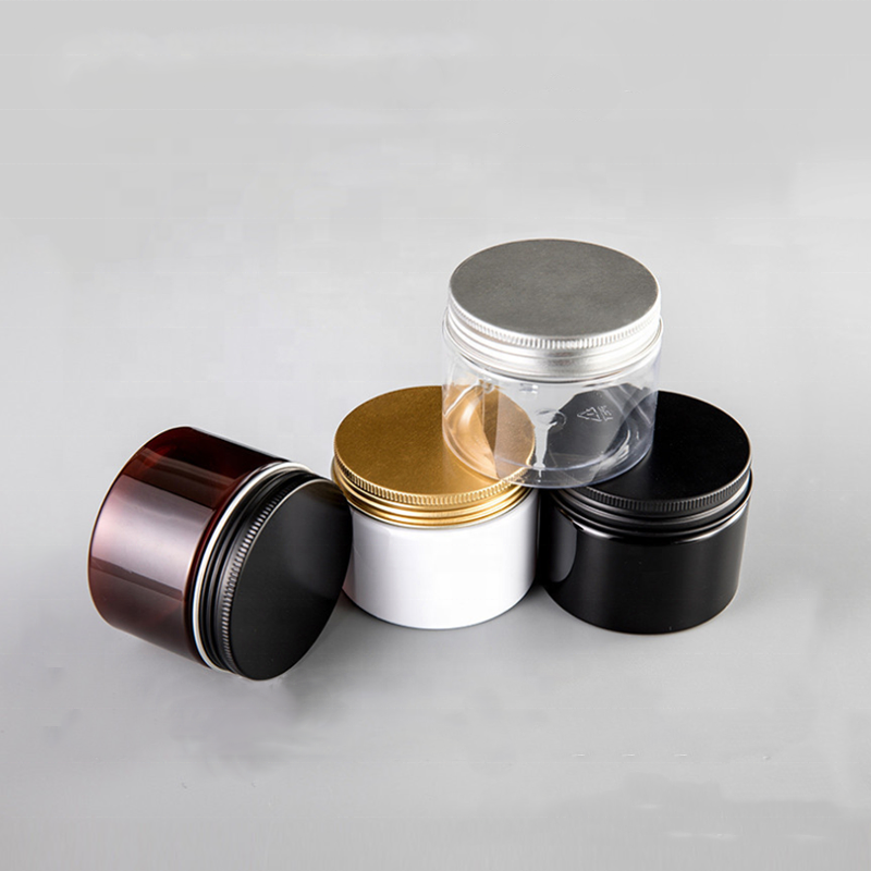 Round PET Skin Care Makeup Products Container Lotion Cream Cosmetic Plastic Jar with Lid