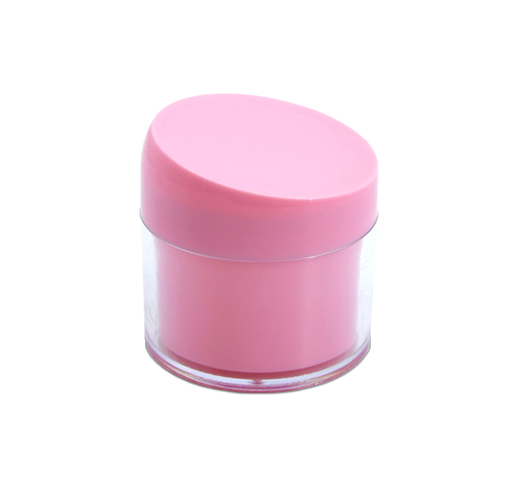 Round Plastic Double Wall Facial-Pack Conditioner Hair Wax 200g Lip Scrub Container Cosmetic Jar Container