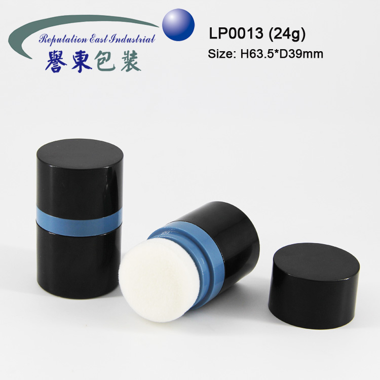 Round Shape Cosmetic Packaging Empty Loose Powder Case Loose Powder Jar With Puff