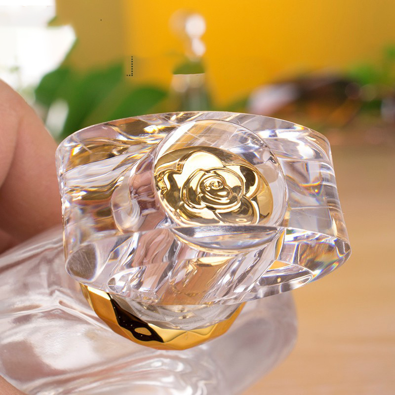 Round Shape Empty Clear Fragrance Perfume Bottle 50Ml Glass Spray Bottles