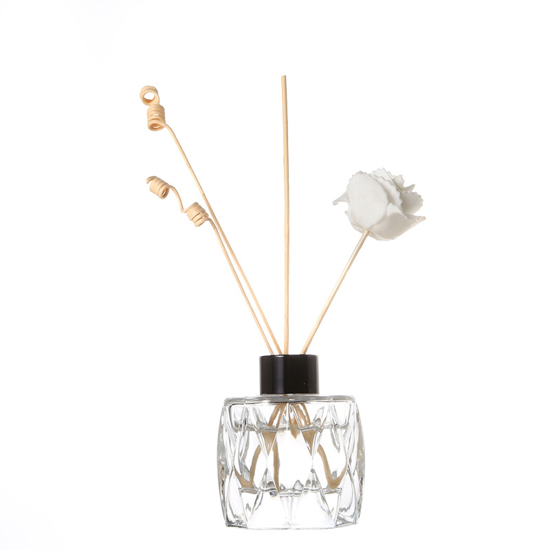 Round Shape Empty Reed 50ml 80ml Clear Glass Diffuser Bottle