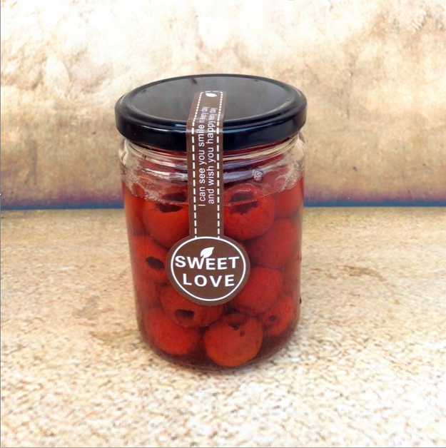 Round Shape Glass Jam Jar Glass Honey Jar With Lid