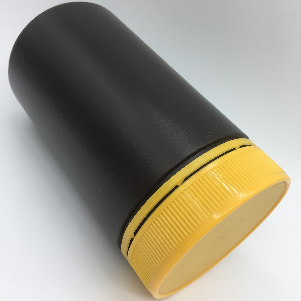 Round Shape Plastic PE Pharma Bottle Health Care Product Bottle with Special Design Mouth-Locked Cap
