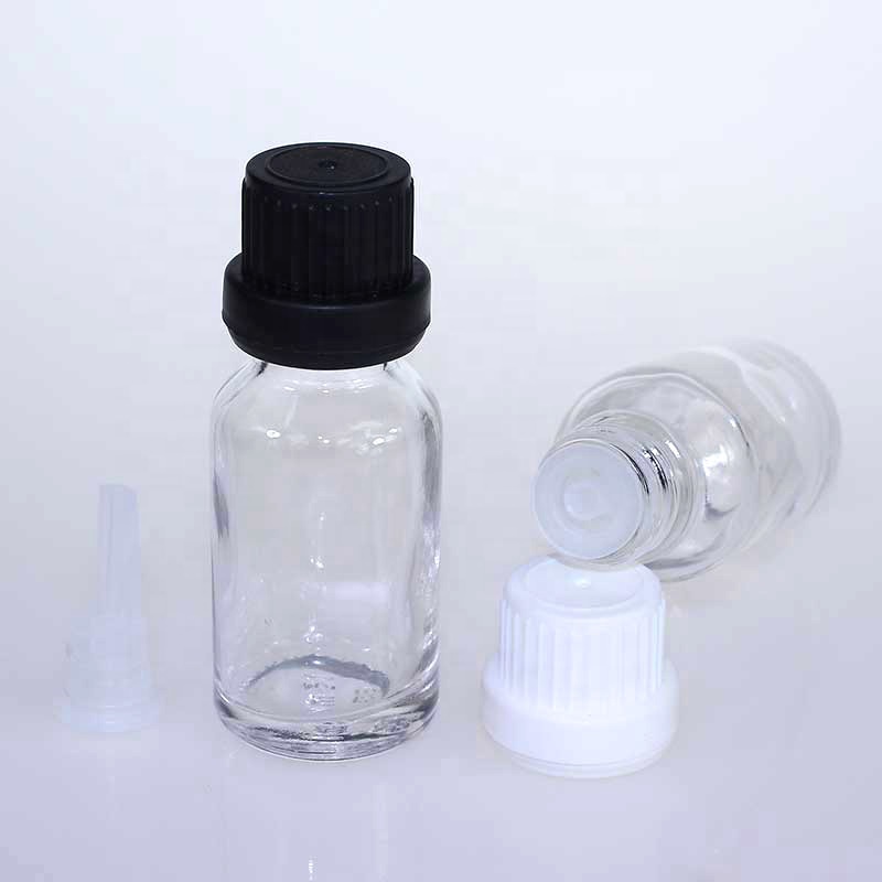 Round Shape Small Glass 15 Ml Amber Blue Vial Essential Olive Oil Bottles For Sale