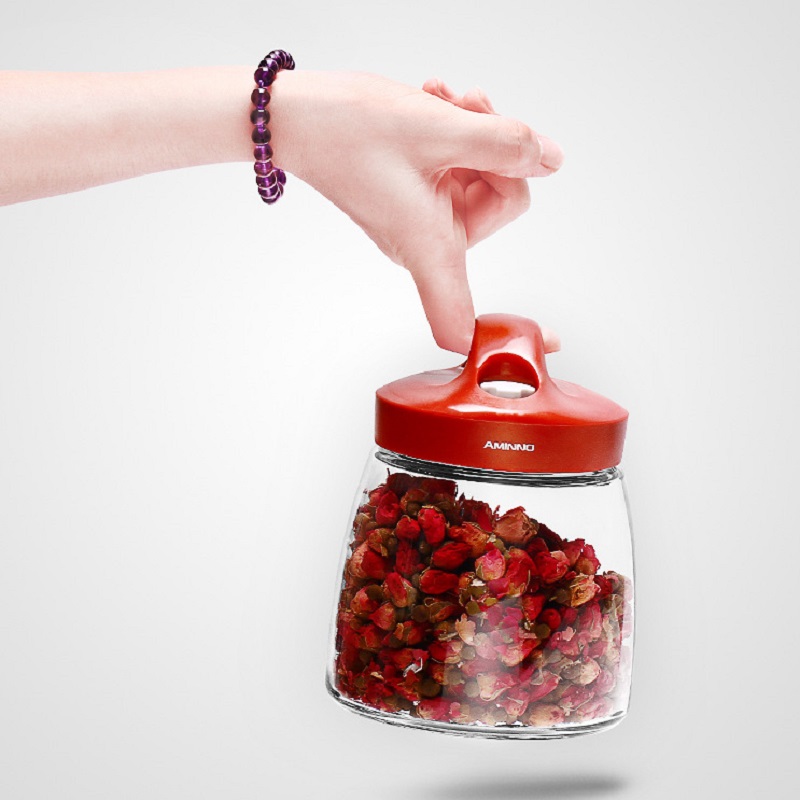 Round airtight pet food storage can storage bottles luxury tin containe tea cookie pickle jar1000ml 1400ml 1800ml 2200ml