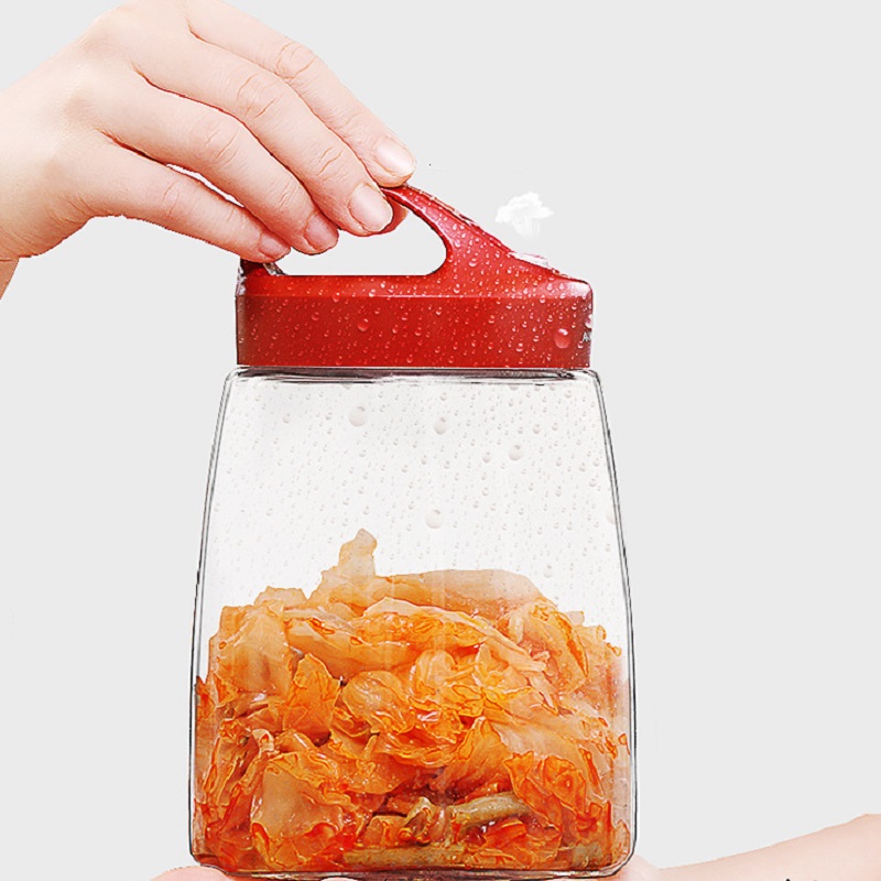 Round airtight pet food storage can storage bottles luxury tin containe tea cookie pickle jar1000ml 1400ml 1800ml 2200ml